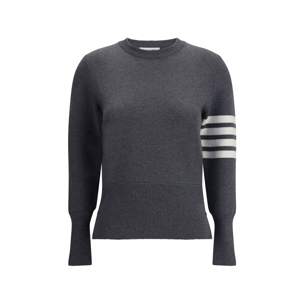 Thom Browne Gray Fleece Wool Sweatshirt