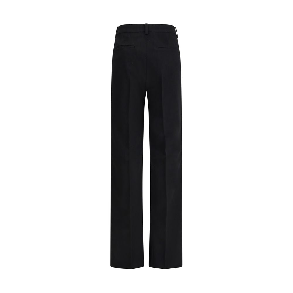 Max Mara Black Camel Hair Casual Pants