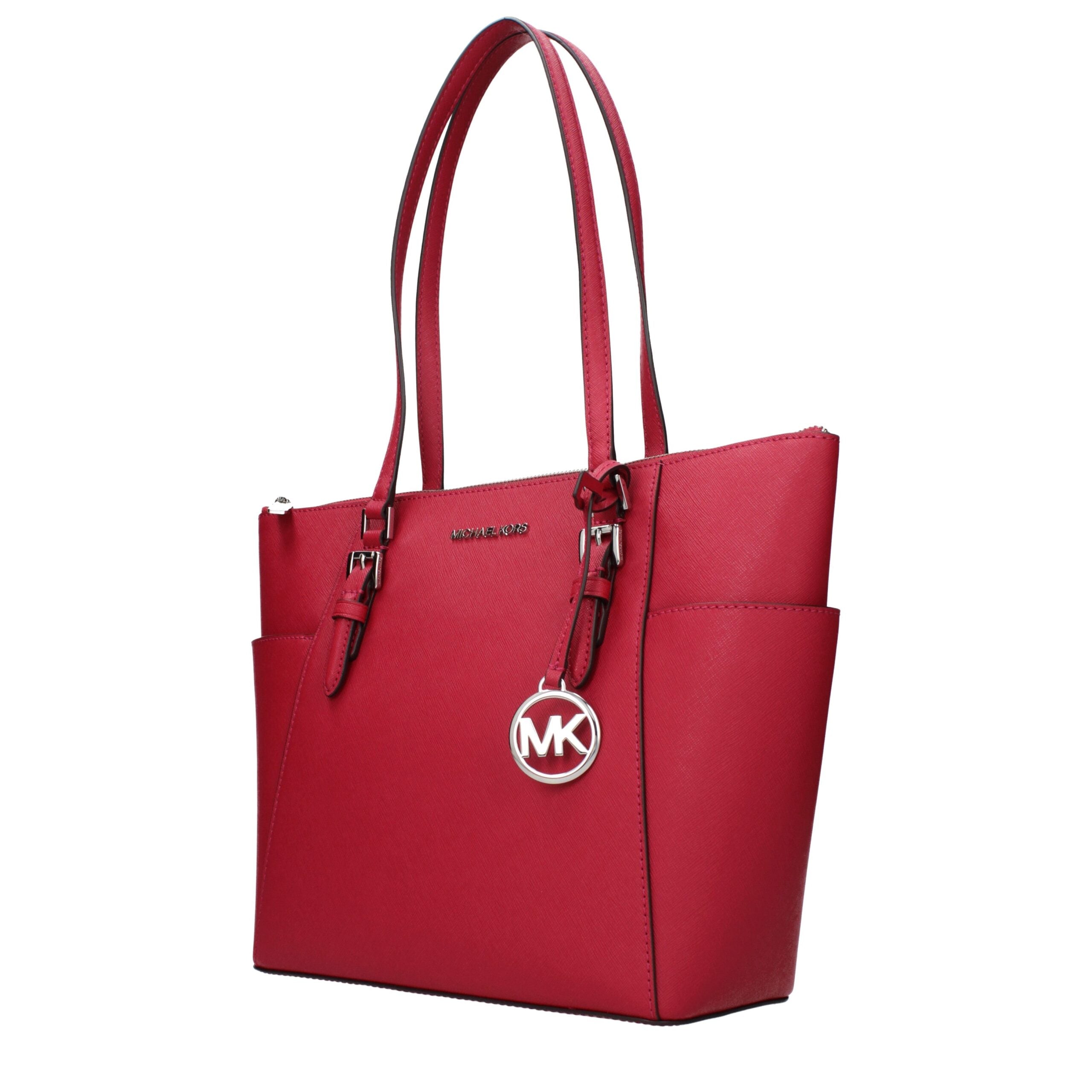 Michael Kors Red Leather Shoulder Bag