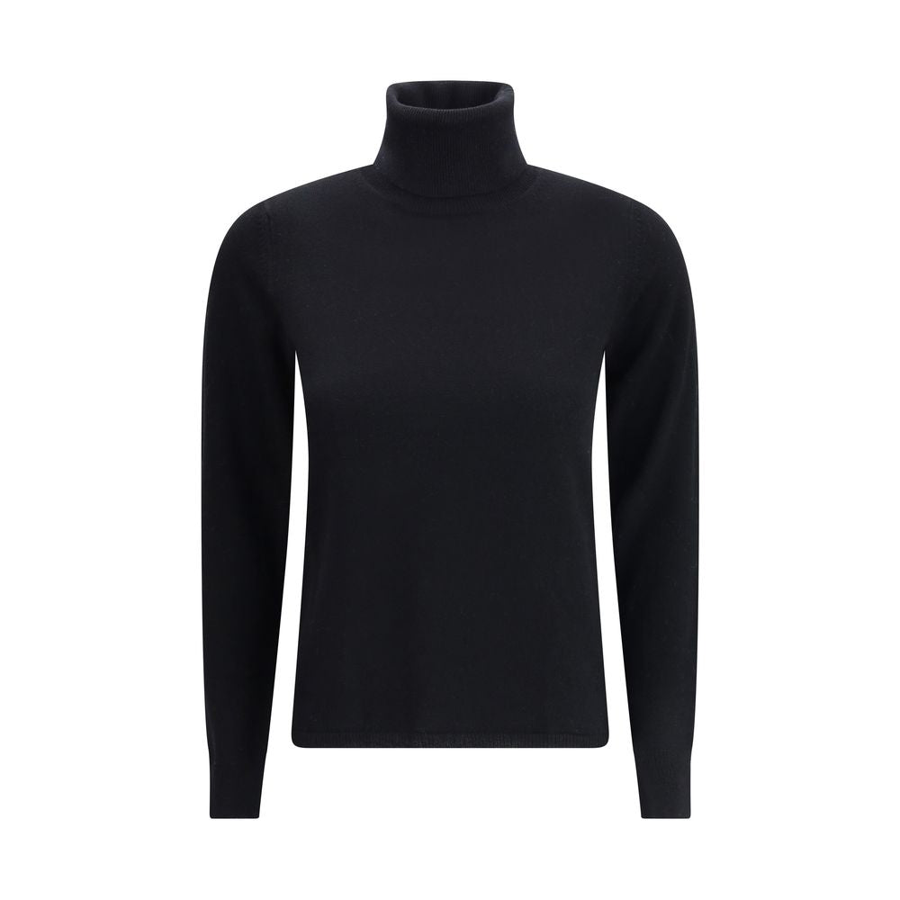 Max Mara Black Wool Turtleneck