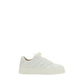 Chloé White Calf Leather Bos Taurus Low Top Sneakers
