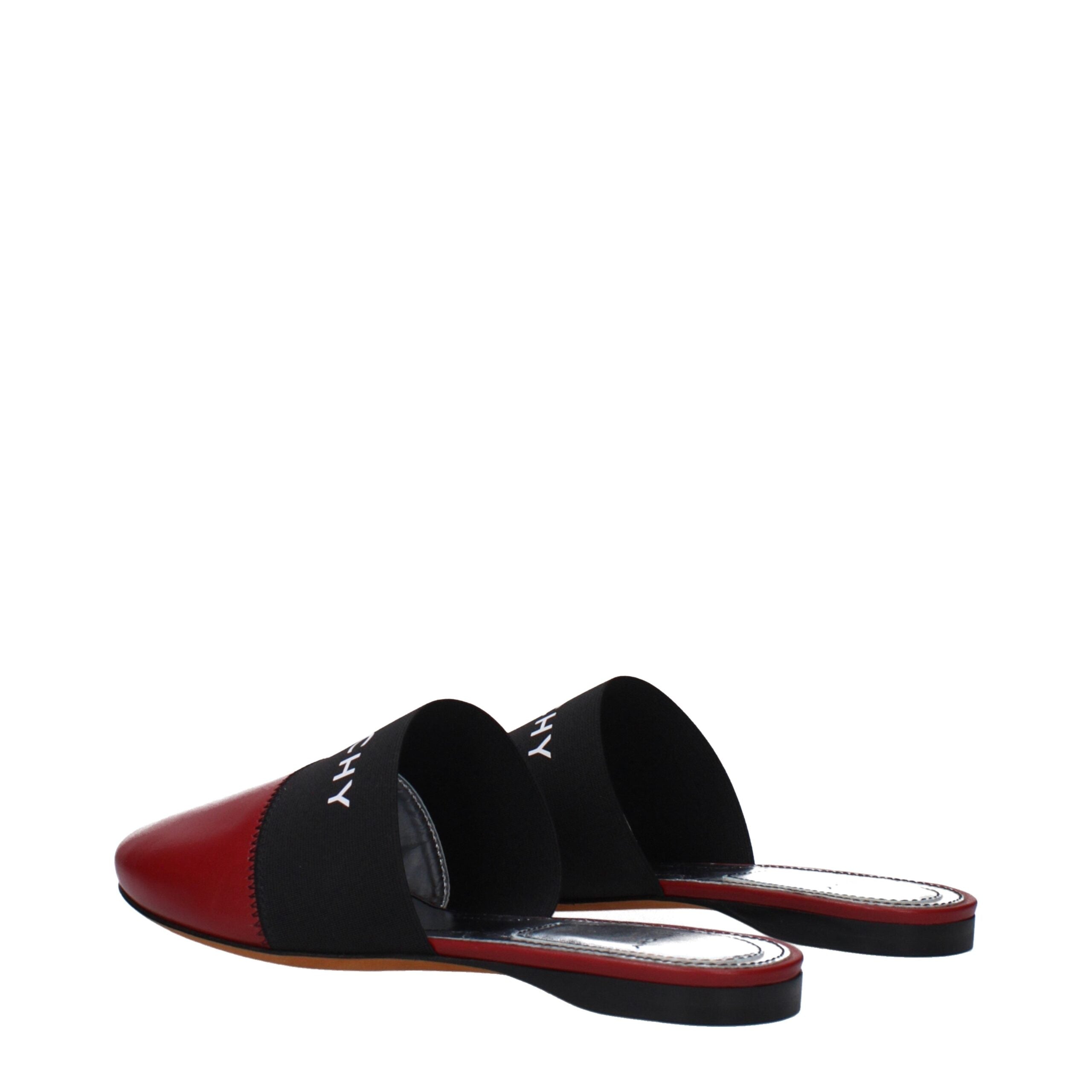 Givenchy Red Leather Slippers