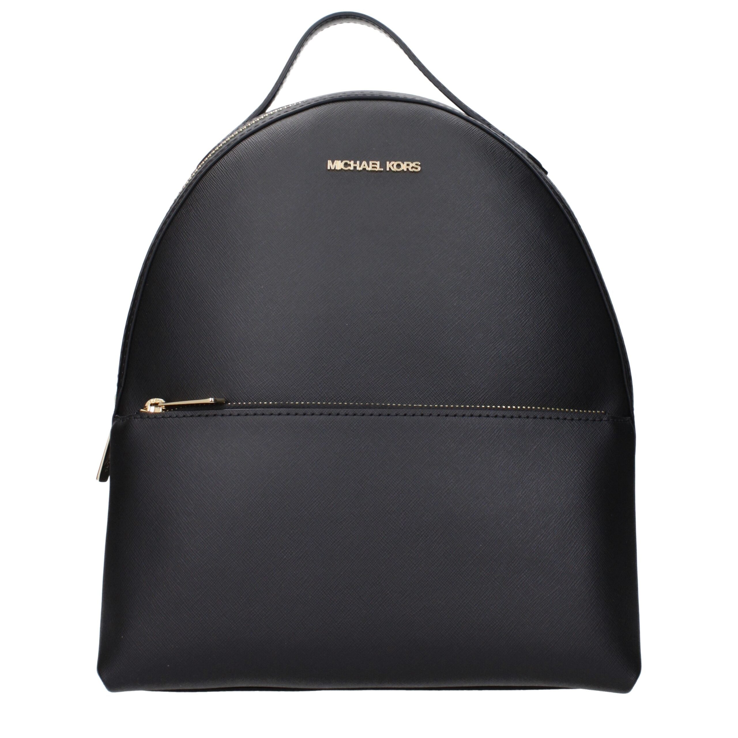 Michael Kors Black Leather Backpack