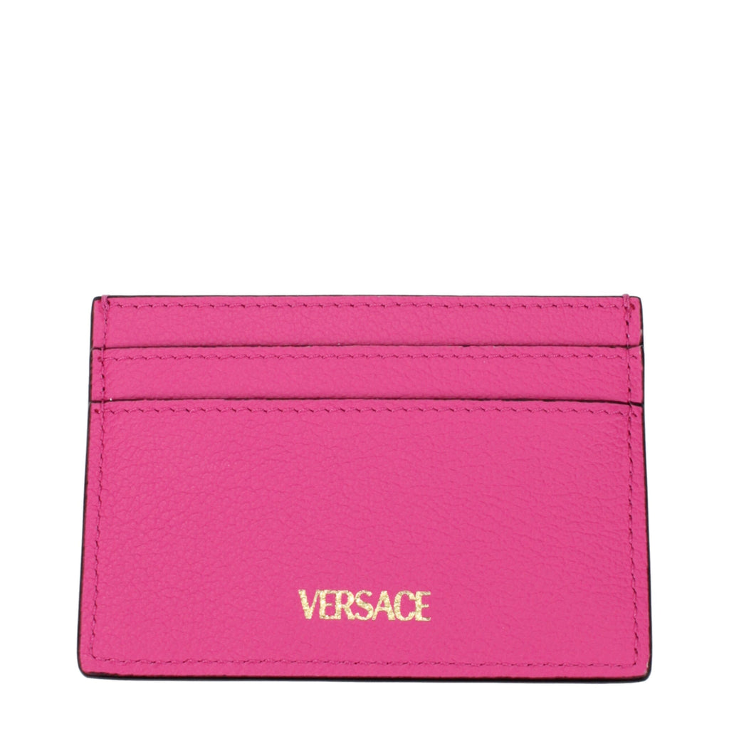 Versace Pink Leather Cardholder