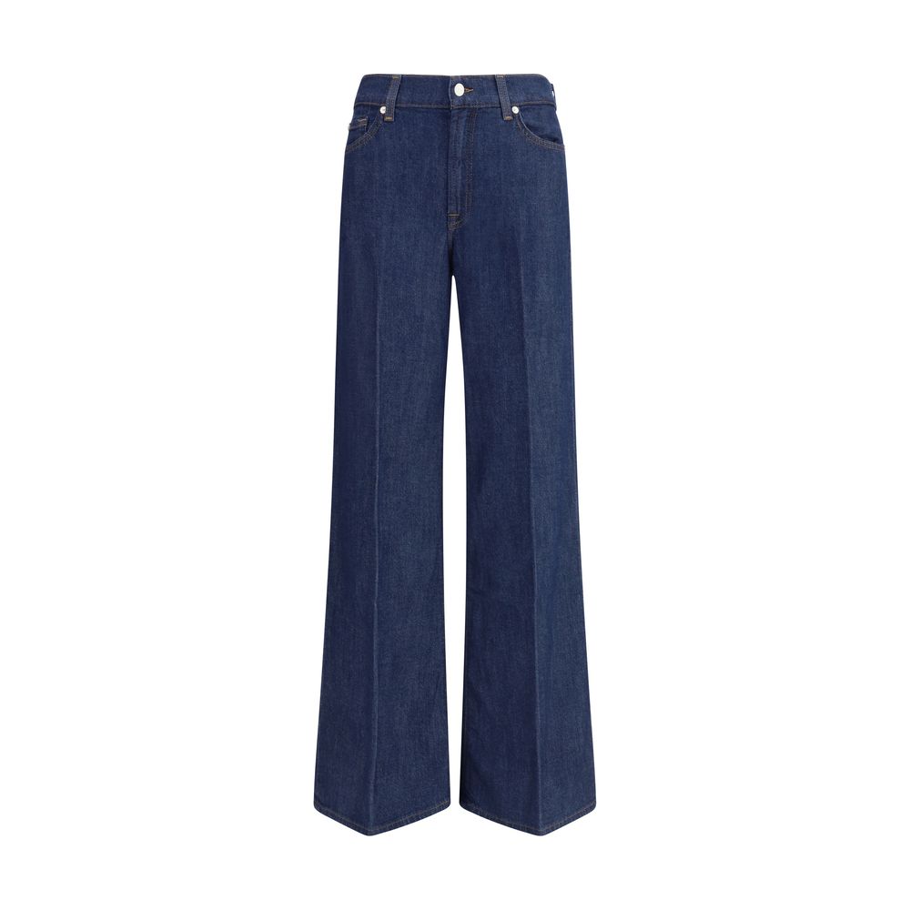 7FOR Blue Cotton Jeans Denim