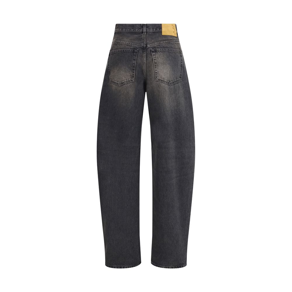Haikure Black Cotton Relaxed Fit Jeans