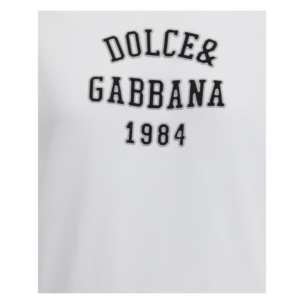 Dolce & Gabbana White Cotton Sweatshirt
