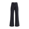 7FOR Black Cotton Jeans Denim