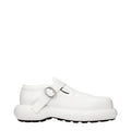 Jil Sander White Leather Slip-On Loafers