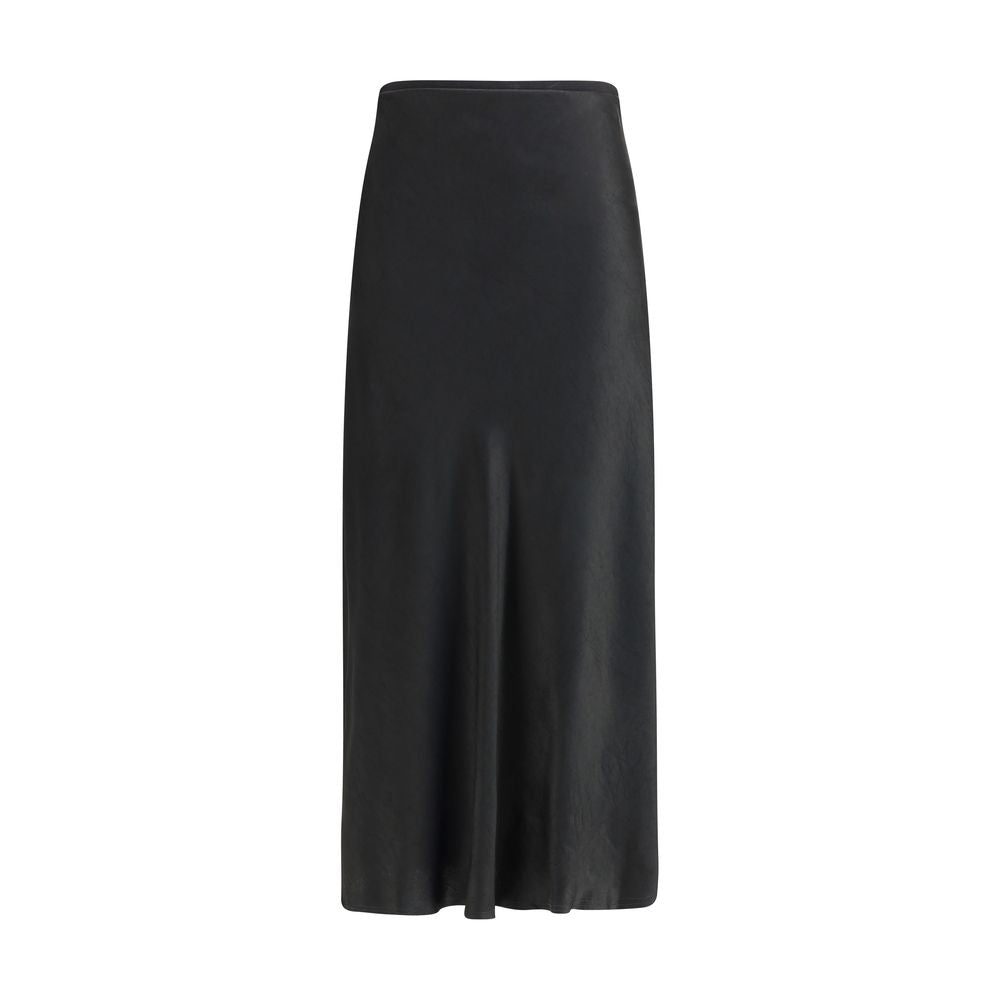 Margiela Black Acetate Midi Skirt