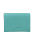 Jil Sander Green Leather Cardholder