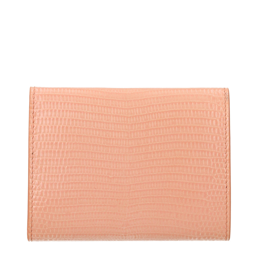 Jil Sander Pink Leather Wallet