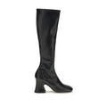 Chloé Black Leather High Heel Boots