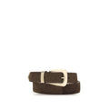 Khaite Brown Calf Leather Bos Taurus Regular Belt