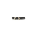 Valentino Garavani Black Calf Leather Bos Taurus Bracelet