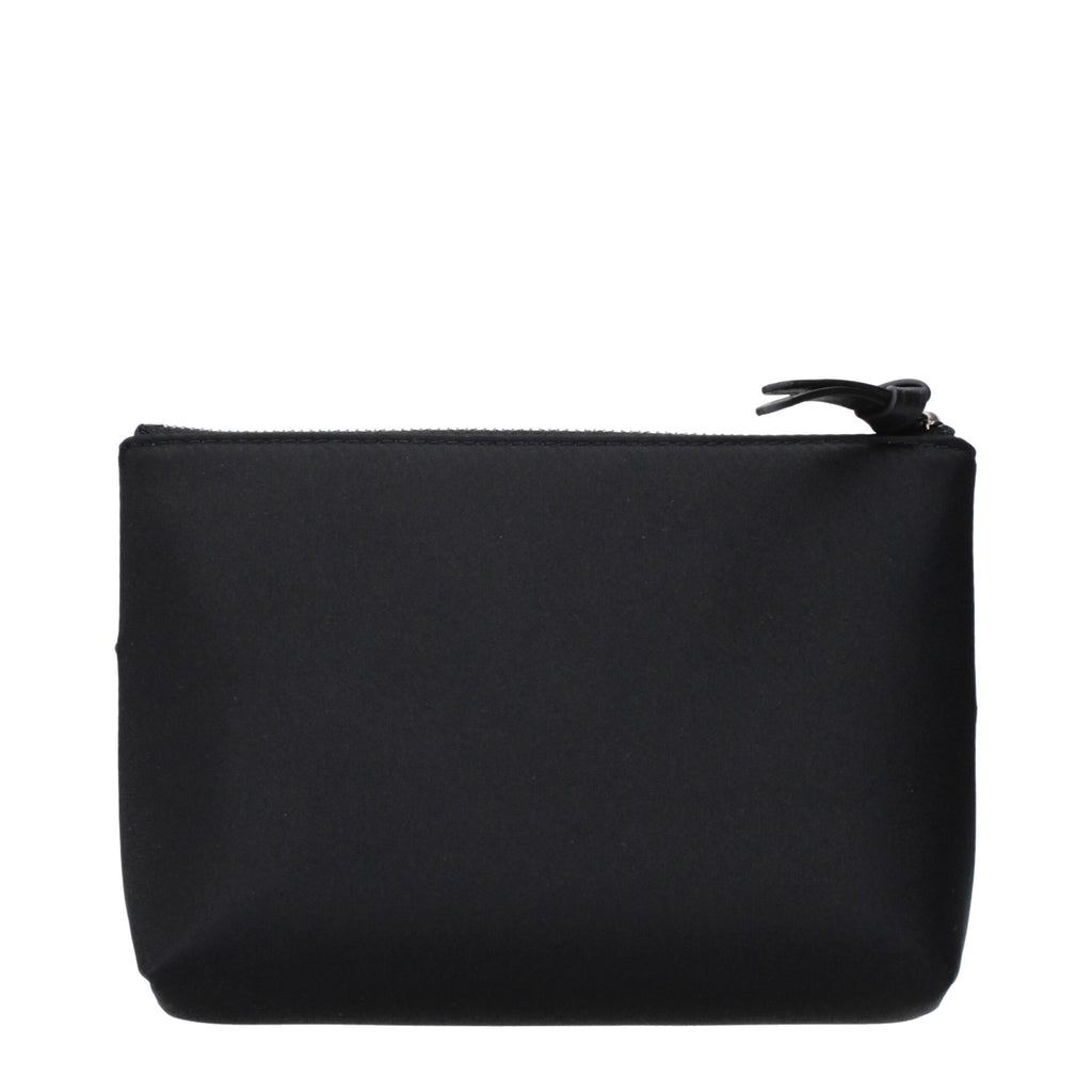 Jimmy Choo Black Satin Clutch Bag