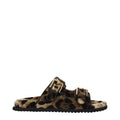 Dolce & Gabbana Beige Velvet Slippers