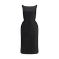 Magda Butrym Black Cotton Casual Dress