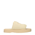 Burberry Beige Leather Slippers