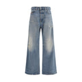 Diesel Blue Cotton Relaxed Fit Jeans