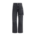 Agolde Black Recycled Cotton Straight-Leg Jeans