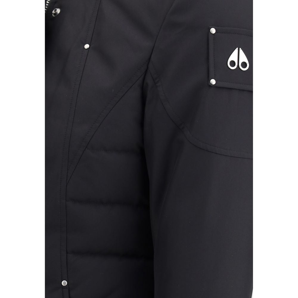 Moose Knuckles Black Recycled Polyester Parka