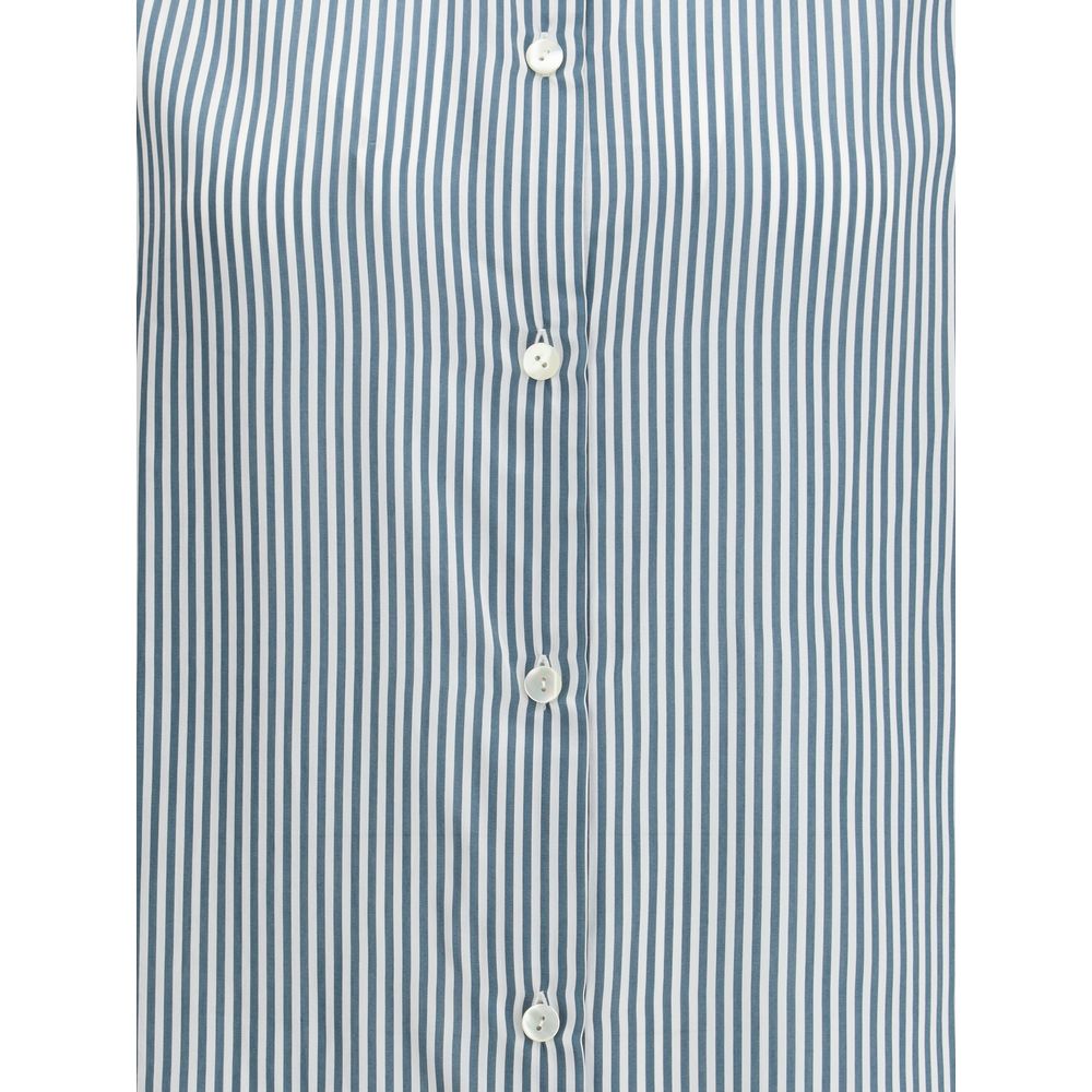 Kristina Ti Green Viscose Pattern Shirt