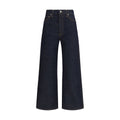 Khaite Blue Cotton Straight-Leg Jeans
