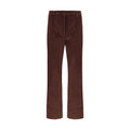 Max Mara Bordeaux Cotton Cropped Pants