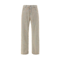 Haikure Light Blue Cotton Straight-Leg Jeans