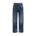 Margiela Blue Cotton Straight-Leg Jeans
