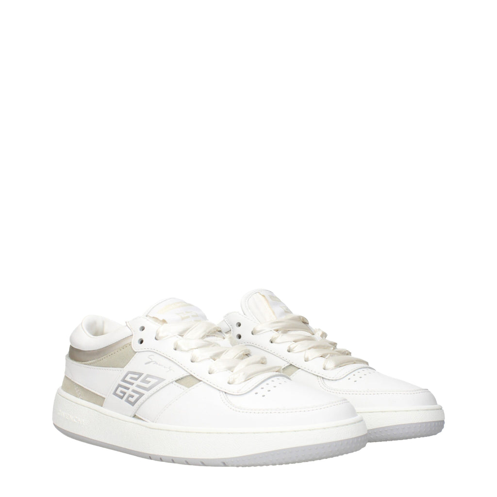 Givenchy White Leather Low Top Sneakers