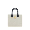 Versace Cream Cotton Shoulder Bag