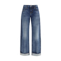 Khaite Blue Cotton Jeans Denim