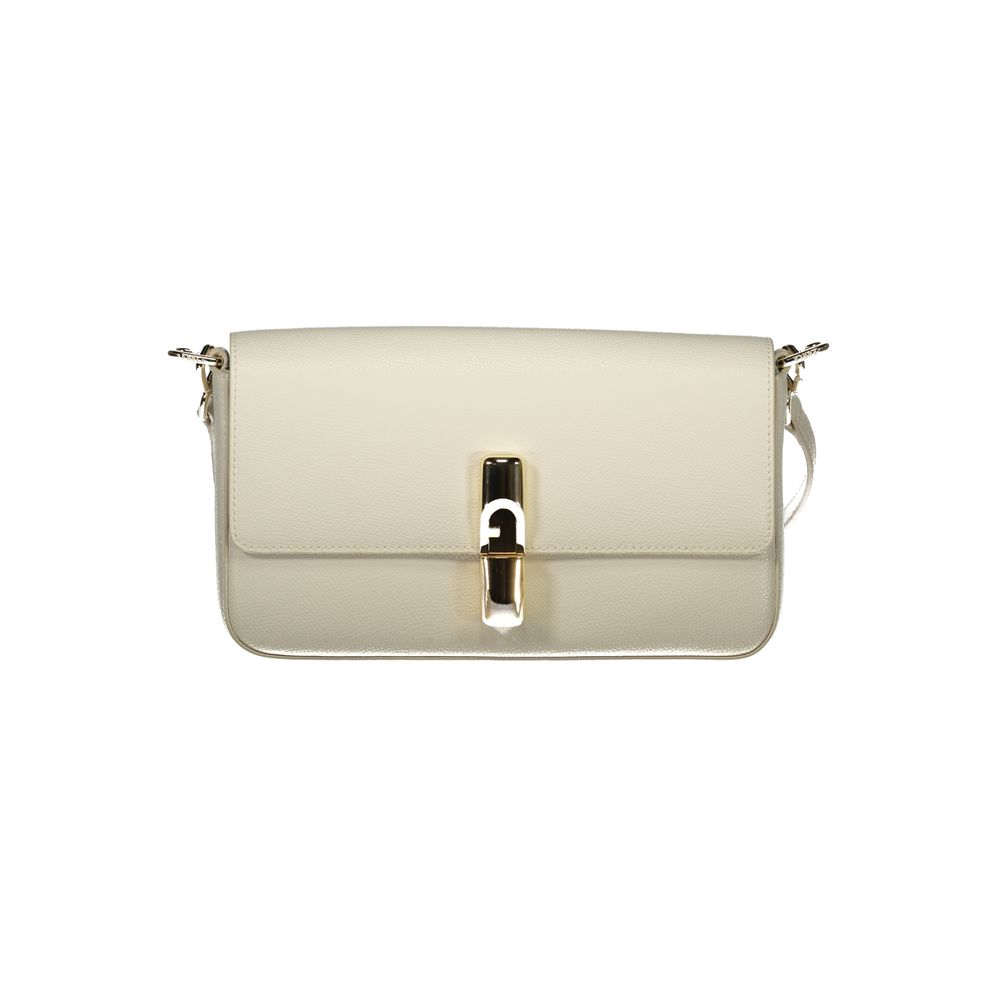 Furla White Leather Handbag